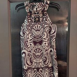 Embellished sleeveless summer dress